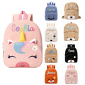 Personalized Mini Backpack for Toddler Custom Cute Animals Bag for Little Girls & Boys Lightweight Travel Backpack with Yarn Name for Kids Christmas Birthday Gifts Children